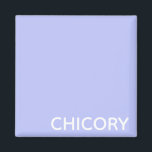 Imán Nombre en color azul de flores de achicoria<br><div class="desc">Nombre en color azul de flores de achicoria</div>