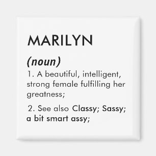 Imán nombre Marilyn, nombre editable, nombre personaliz