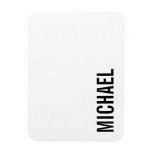 Imán Nombre Minimalista personalizado moderno