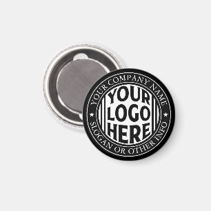 Imán Nombre mínimo de la empresa y logotipo de marca pe