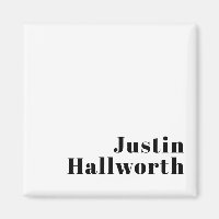 Nombre mínimo retro moderno o plantilla de negocio