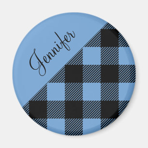 Imán Nombre moderno de la placa de búfalo azul