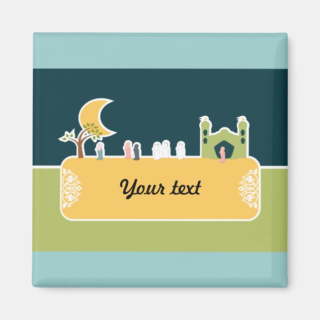 Imán Nombre musulmán Personalizado de mezquita infantil (Frente)