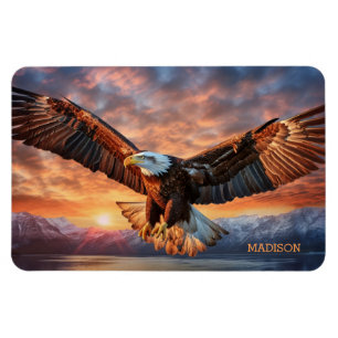Imán Nombre personalizado Águila americana