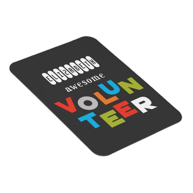 Imán Nombre personalizado, asombrosa Apreciación del vo (Lado Derecho)