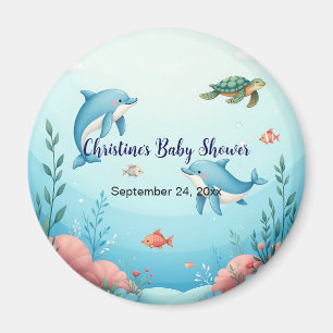 Imán Nombre personalizado bajo el favor de Baby Shower