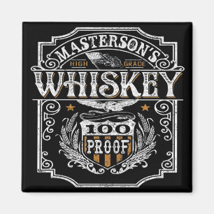 Imán NOMBRE personalizado Bar de cervecería Old West Wh