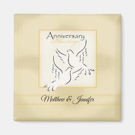 Imán Nombre personalizado, bendiciones de aniversario d
