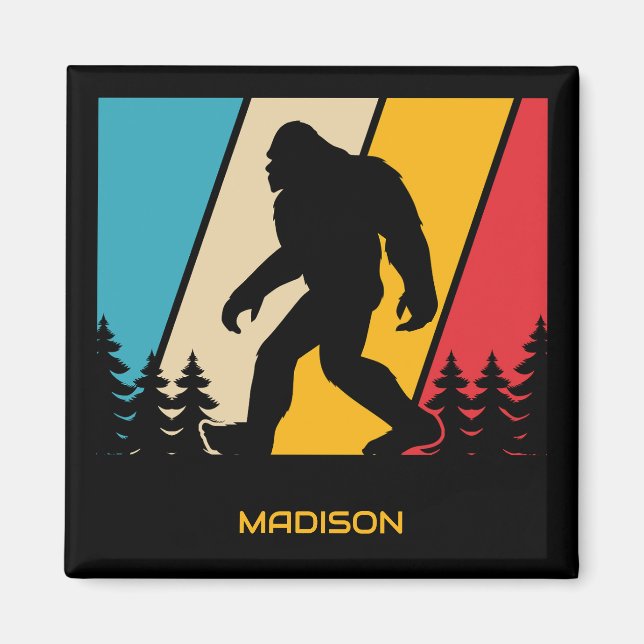 Imán Nombre personalizado Bigfoot (Frente)