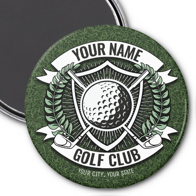 Imán NOMBRE personalizado Club de Golf Golf Club Turf C (Subido por el creador)