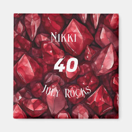 Imán Nombre personalizado de aniversario de cumpleaños