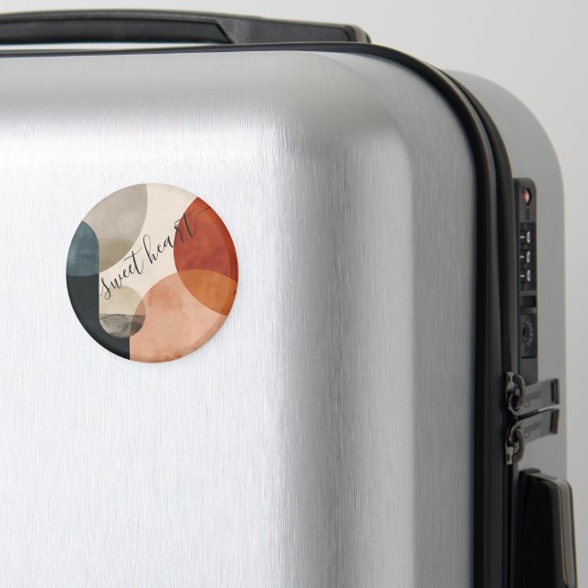 Imán Nombre personalizado de Boho (In Situ (Equipaje))