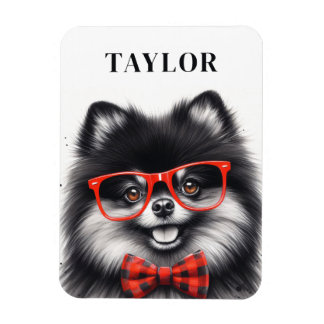 Imán Nombre personalizado de gafas de nervio rojas cúpu