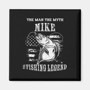 Imán Nombre personalizado de la leyenda de pesca de Mik