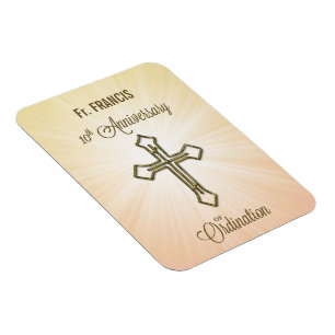 Imán Nombre personalizado, décimo aniversario de la Ord