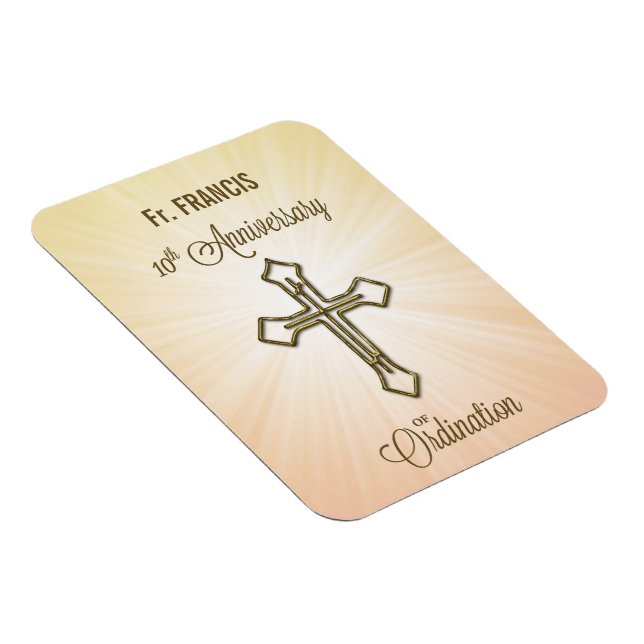 Imán Nombre personalizado, décimo aniversario de la Ord (Lado Derecho)