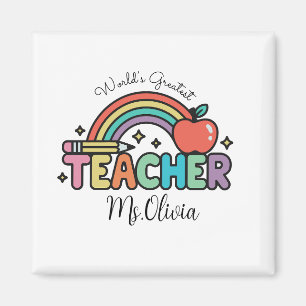 Imán Nombre personalizado del profesor El mejor profe