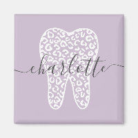 Nombre personalizado Dental Leopard Print Tooth Gi