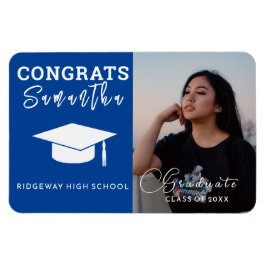 Imán Nombre personalizado, foto de graduación personali