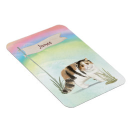 Imán Nombre personalizado gato exótico de pelo corto ma