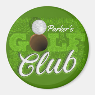 Imán NOMBRE Personalizado Golf Green Golf Course Club