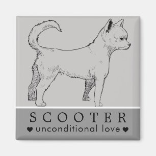 Imán Nombre Personalizado Mascota Cachorro Perro