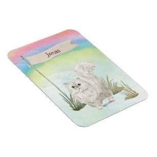 Imán Nombre personalizado Mascota de gato persa