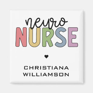 Imán Nombre personalizado Neuro Enfermero Neurociencia