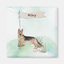 Nombre personalizado Pastor Mascota alemán Perro