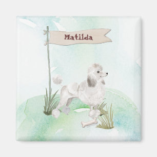 Imán Nombre personalizado perro Mascota de cangrejo bla