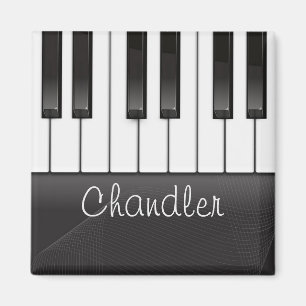 Imán NOMBRE Personalizado Pianista Claves De Piano Maes