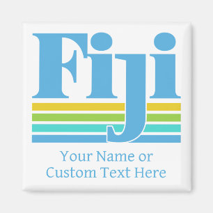 Imán Nombre personalizado / Texto Fiji