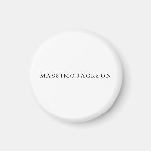 Imán Nombre propio decorativo chic sencillo simple negr