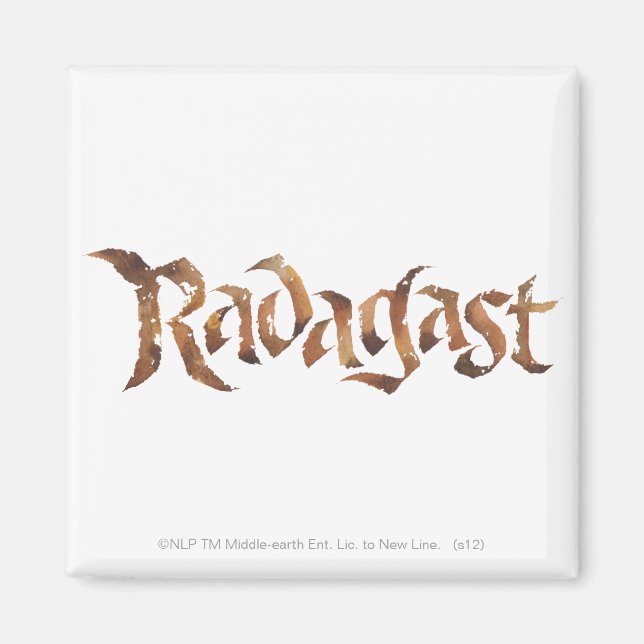 Imán Nombre RADAGAST™ texturado (Frente)