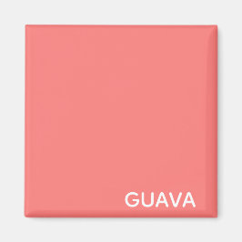 Imán Nombre rosado del color de la guayaba