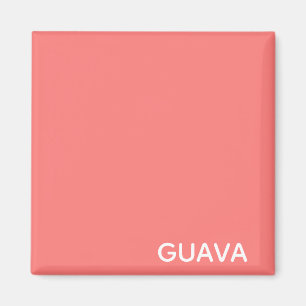 Imán Nombre rosado del color de la guayaba