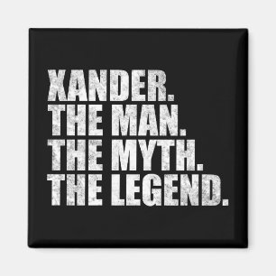 Imán Nombre Xander, Xander El Hombre El Mito La Leyenda