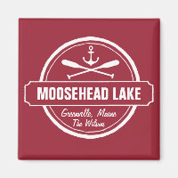 Nombre y ciudad personalizado de Moosehead Lake Ma