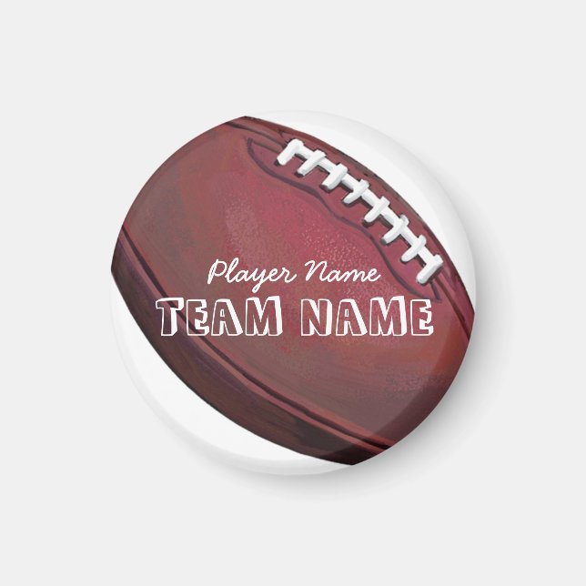 Imán Nombre y número del jugador (Frente)