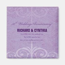 Imán Nombres personalizados, 50 aniversario Boda a pare