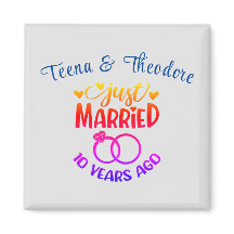 Nombres personalizados del 10° aniversario del Bod