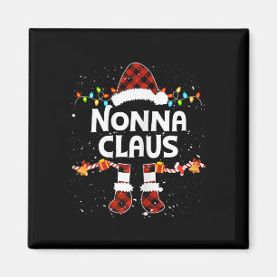 Imán Nonna Claus Santa Hat Navidades alumbran decoracio