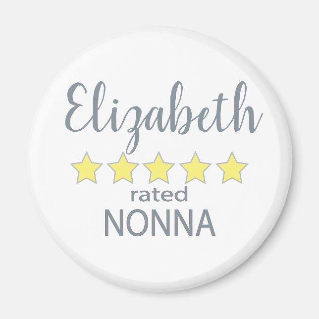 Imán Nonna de 5 estrellas (Frente)