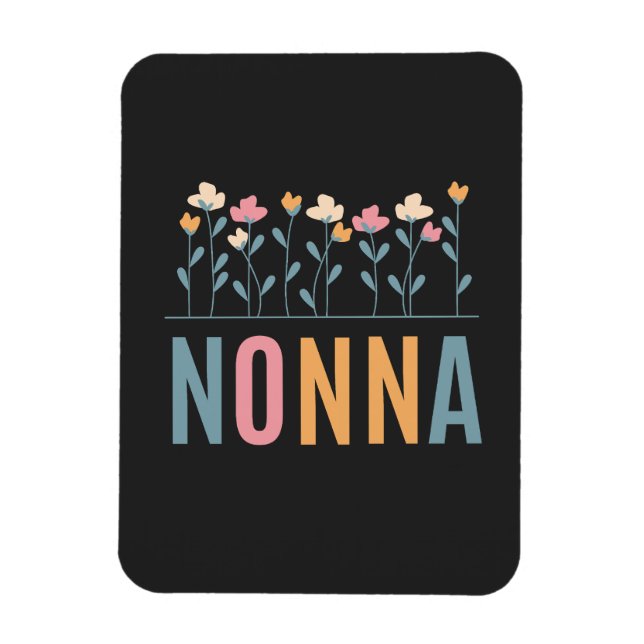 Imán Nonna Floral (Vertical)