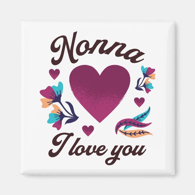 Imán Nonna te amo, abuela te amo (Frente)