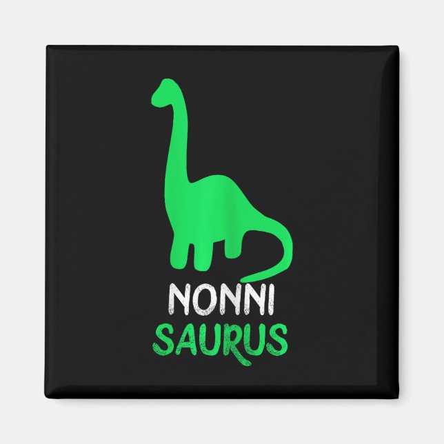 Imán Nonni-saurus Funny Dino Dinosaur Nonnisaurus (Frente)