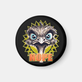 Imán "Nope Cute Ostrich" Magnet
