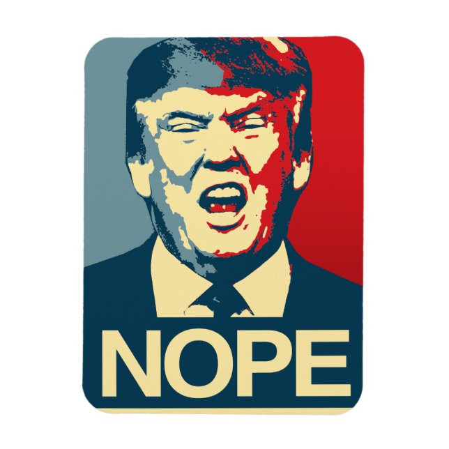 Imán NOPE - Poster anti Trump - Anti-Trump - (Vertical)
