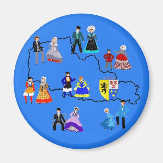 Imán Nord-Pas-de-Calais, Francia (Frente)