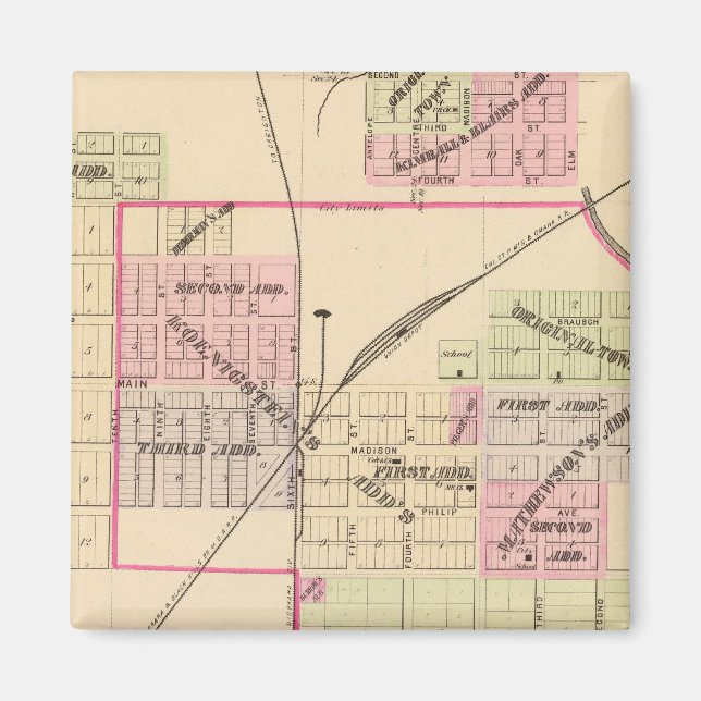 Imán Norfolk, Nebraska (Frente)